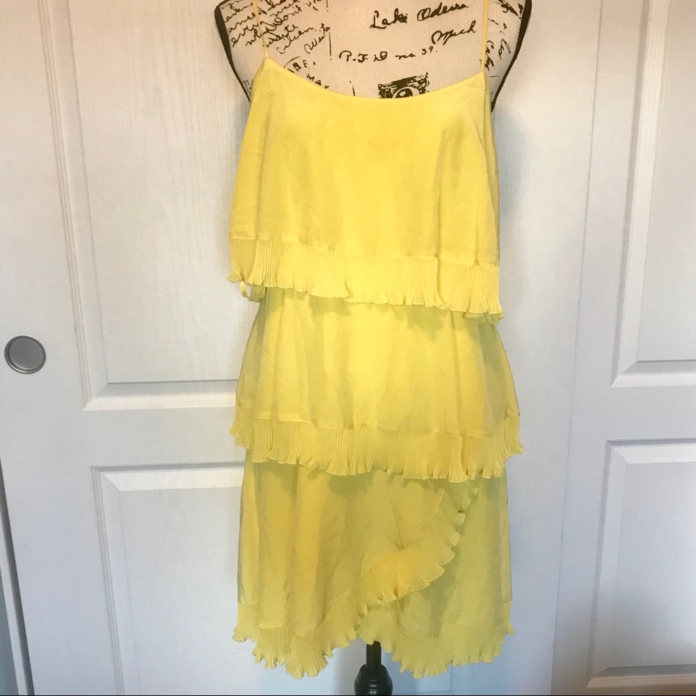 BCBG Maxazria Silk tiered layered dress NWT medium